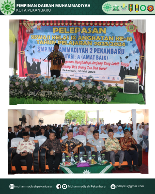 Pelepasan Kelas IX SMP Muhammadiyah 2 Pekanbaru