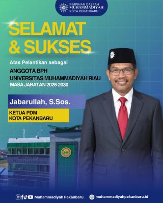 Perkuat Sinergi Persyarikatan dan Kampus, Ketua PDM Pekanbaru Masuk Jajaran BPH UMRI