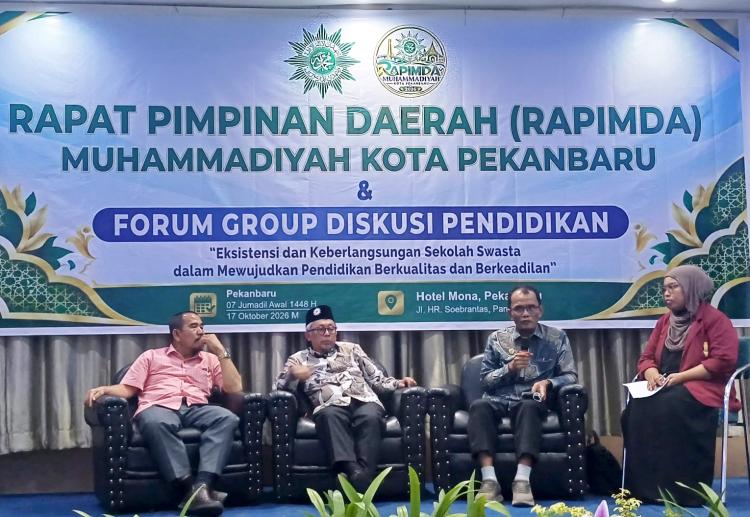 Disdik Pekanbaru Tak Hadiri Undangan, FGD Pendidikan Muhammadiyah Tetap Lahirkan 12 Rekomendasi